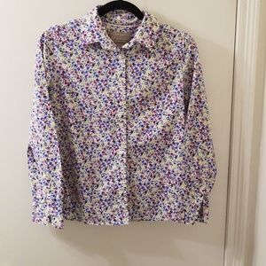 ⚘Floral Banana Republic blouse sz XS